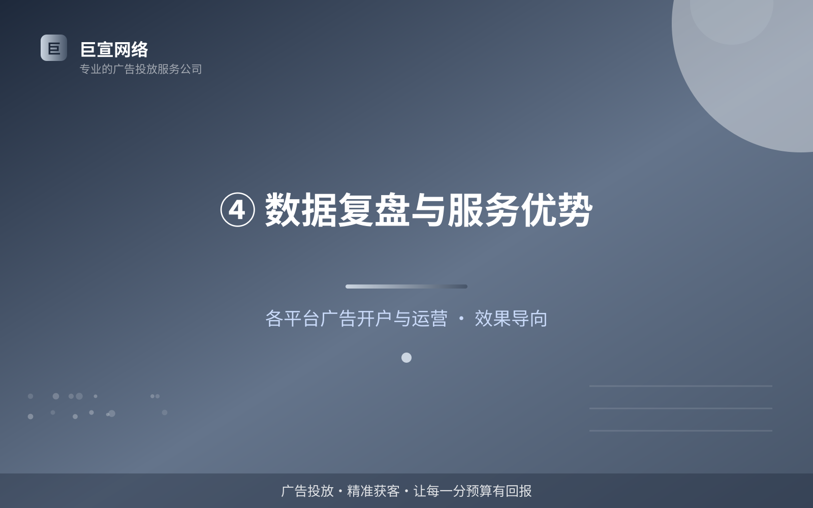 ④ 数据复盘与服务优势（开户流程图解）
