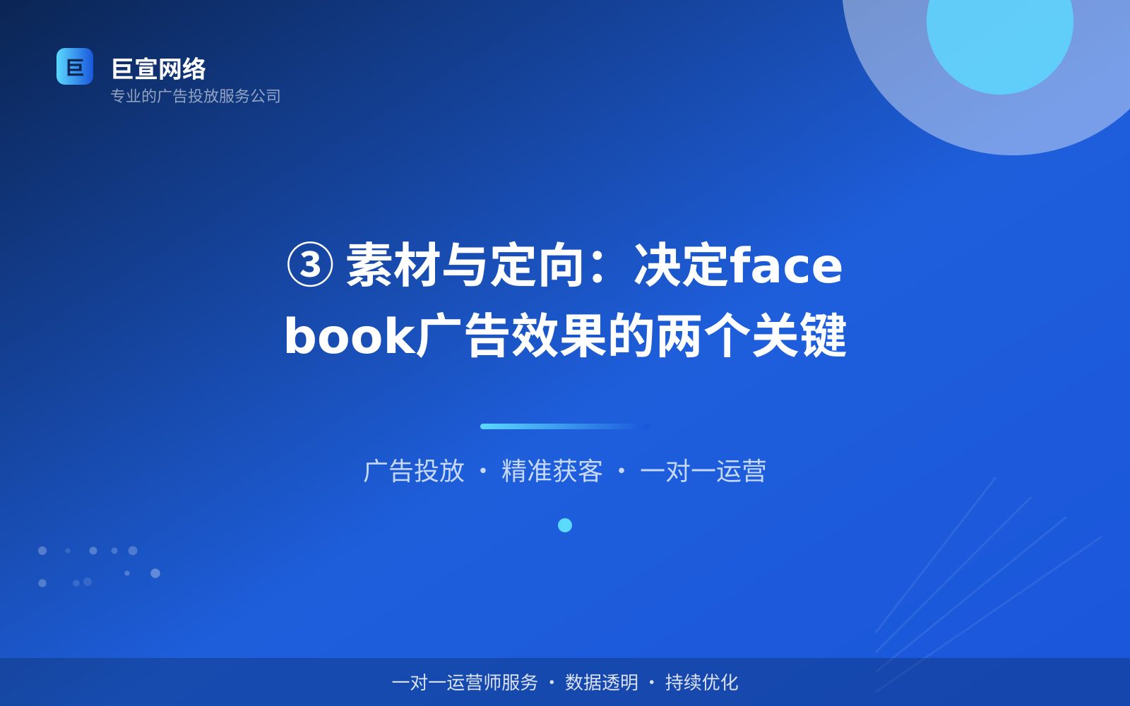 ③ 素材与定向：决定facebook广告效果的两个关键（投放方式对比）
