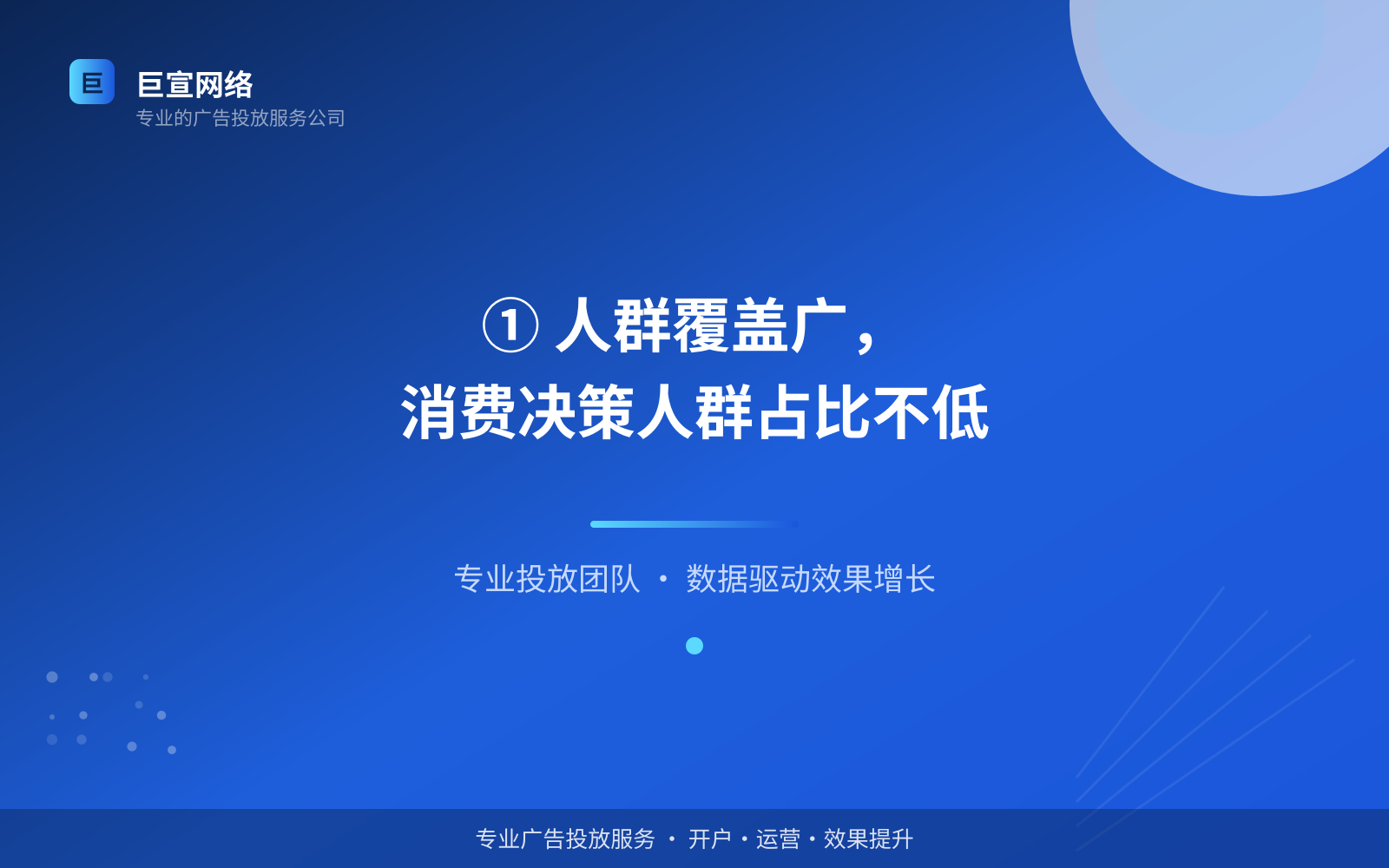 ① 人群覆盖广,消费决策人群占比不低(费用与预算参考) ① 人群覆盖广,消费决策人群占比不低(费用与预算参考)